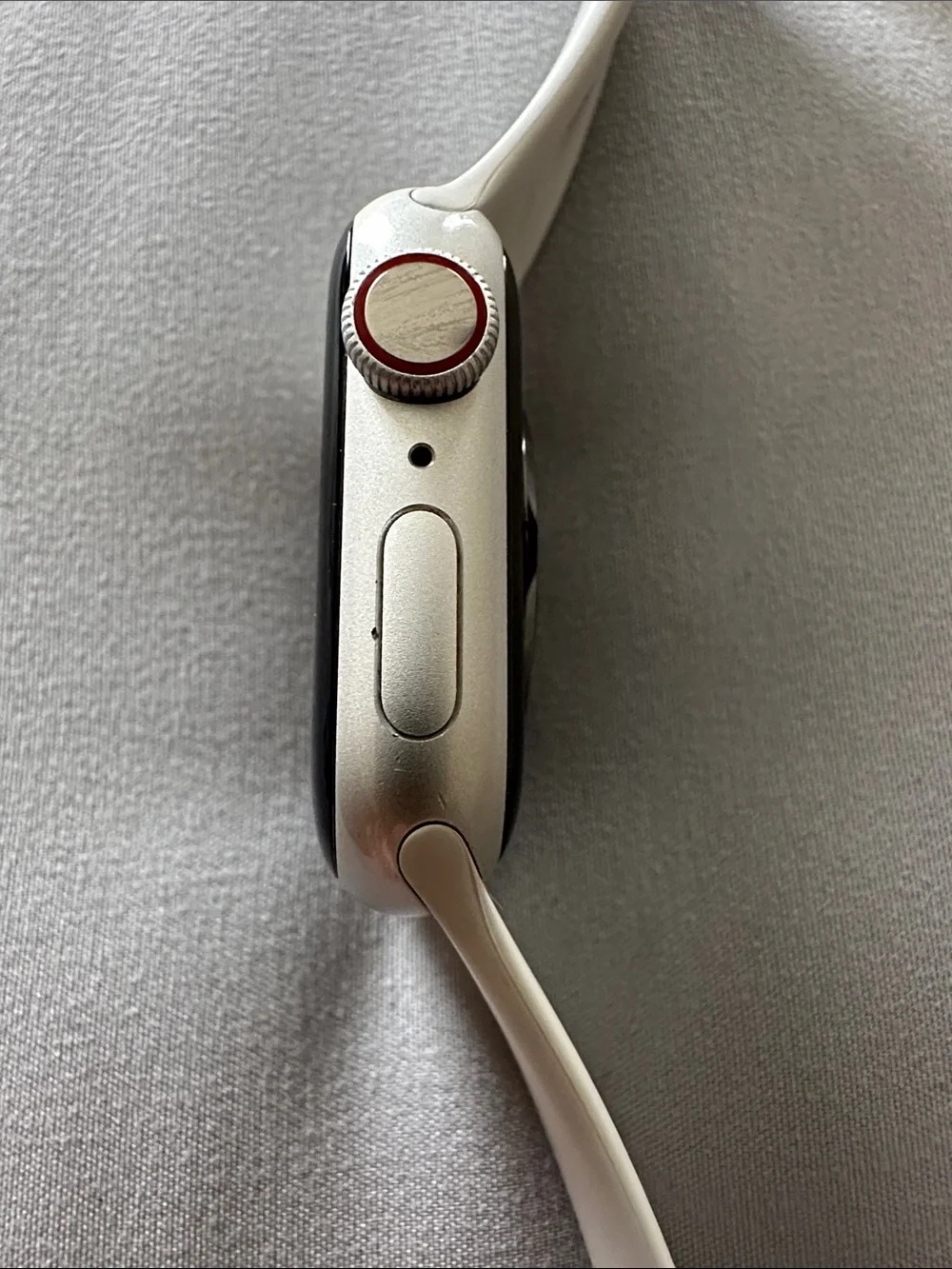 Apple Watch with White Sport Band and Silver Case | Series 8 | 41mm